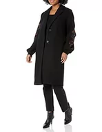 Płaszcze damskie - Desigual Płaszcz damski o linii A, Czarny, XL - miniaturka - grafika 1