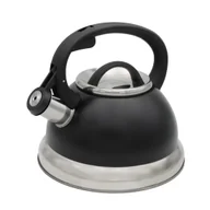 Czajniki na gaz - Czajnik stalowy z gwizdkiem tradycyjny na indukcję gaz 2.5L czarny BRUNBESTE BB-2273 - miniaturka - grafika 1