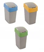 Kosze na śmieci - Kosz na śmieci Curver Flip Bin 3 x 50L, wielokolorowy - miniaturka - grafika 1