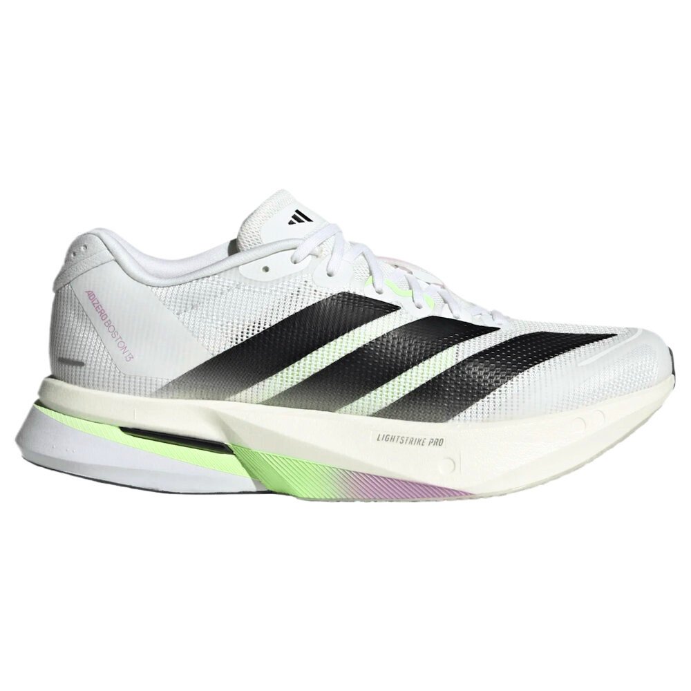 Damskie buty do biegania adidas Adizero Boston 13 Ftwwht/Cblack/Dshgry UK 5