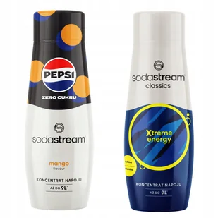Zestaw 2 koncentratów do wody. Sodastream Pepsi MAX Mango + Energy Drink - Syropy i koncentraty owocowe - miniaturka - grafika 1