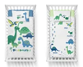 Pościel dla dzieci - Pościel Bambusowa 100X135 Dino 3948 B - miniaturka - grafika 1