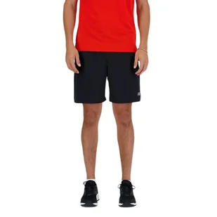 Spodenki New Balance MS41232BK - czarne - Spodnie sportowe męskie - miniaturka - grafika 1