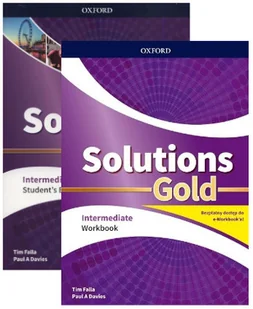 Solutions Gold. Intermediate. Student039s Book i Workbook z kodem dostępu do wersji cyfrowej e-Workbook - Tim Falla, Paul Davis - podręcznik - Książki do nauki języka angielskiego - miniaturka - grafika 1