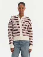 Swetry damskie - Vero Moda Kardigan Lisa 10336622 Beżowy Regular Fit - miniaturka - grafika 1