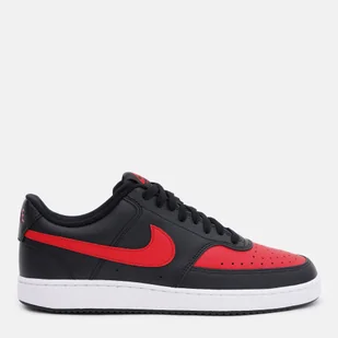 Tenisówki męskie skórzane Nike Court Vision Lo DV6488-001 44 (10US) Czarny/Czerwony (196149051185) - Trampki męskie - miniaturka - grafika 1