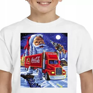 3146 KOSZULKA ŚWIĄTECZNA COCA-COLA MIKOŁAJ TIR 152 - Moda i Uroda OUTLET - miniaturka - grafika 1