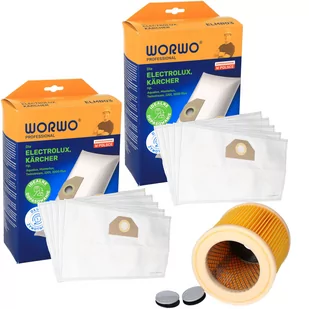 Worki do odkurzacza Karcher WD 3.200 6.959-130.0 10szt + filtr hepa - Worki do odkurzaczy - miniaturka - grafika 1