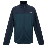 Bluzy sportowe męskie - Męska bluza Regatta Highton Full Zip Midlayer Rozmiar: XXXL / Kolor: niebieski - miniaturka - grafika 1