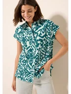 Bluzki damskie - Cecil Bluzka w kolorze turkusowym - miniaturka - grafika 1