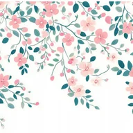 Fototapety - Fototapeta Wiszące Kwiaty Róże Liście 250x175 cm Tapeta Do Sypialni Salonu Kuchni Na Flizelinie - miniaturka - grafika 1