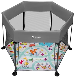 Kojec dla dziecka Lionelo Roel Grey Multicolor  ! - Łóżeczka i kojce - miniaturka - grafika 1