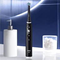 Szczoteczki elektryczne - Oral-B Szczoteczka Elektryczna Akumulator iO6 Czarny Z Etui Podróżne, 1 Szczoteczka do Zębów + 1 Pasta do zębów Dziąseł & Emalia Pro-Naprawa Klasyczny 75ml - miniaturka - grafika 1