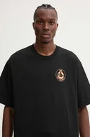 Koszulki męskie - Vans t-shirt bawełniany męski kolor czarny z nadrukiem VN000KTJBLK1 - miniaturka - grafika 1