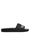 Klapki i japonki damskie - LOVE MOSCHINO Klapki JA28052G0MI14000 Czarny - miniaturka - grafika 1