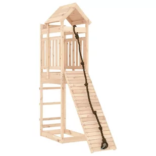 Domek drewniany z wieżą i ścianką wspinaczkową / AAALOE - Place zabaw - miniaturka - grafika 1
