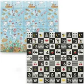 Maty piankowe - Mata piankowa składana 200 x 180 x 1 cm Nukido NK-340 ocean-liczby - miniaturka - grafika 1