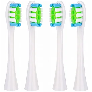 4x końcówki BIAŁE do szczoteczki sonicznej Oclean SE / X / X PRO / X PRO Elite / X PRO Digital / X10 / One / Air / Z / F1 / FLOW / Endurance - Reptila - Końcówki do szczoteczek elektrycznych - miniaturka - grafika 1