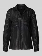 Bluzki damskie - Bluzka koszulowa o kroju regular fit z mieszanki wiskozy model ‘BUMPY’ - miniaturka - grafika 1