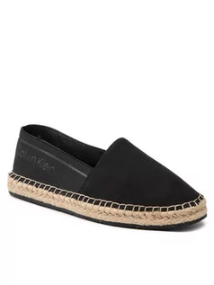 Espadryle damskie - Calvin Klein Espadryle Espadrille He-Canvas HW0HW00738 Czarny - grafika 1