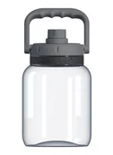 Kuchnia turystyczne i akcesoria - Butelka wielorazowa na wodę Asobu Juggler - grey - miniaturka - grafika 1