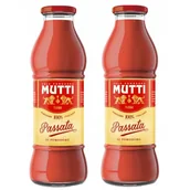Koncentraty warzywne, przeciery - Mutti Passata Pomidorowa 2 x 700g - Włoska Jakość w Szklanej Butelce, Idealna Baza do Potraw - miniaturka - grafika 1