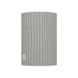 Komin zimowy z wełny merino Buff Merino Wool Norval Light Grey - Czapki i chusty sportowe damskie - miniaturka - grafika 1