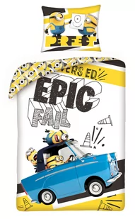 Minionki Pościel bawełniana Minionki 1Y43A1 1Y43A1 SAM  140x200 - Pościel dla dzieci - miniaturka - grafika 1