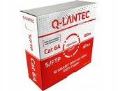 Kable miedziane - Kabel S/FTP kat.6A LSOH Dca 100m 4x2x23AWG 10Gb/s Q-LANTEC - 10 - miniaturka - grafika 1