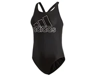 Stroje kąpielowe - adidas damski kostium kąpielowy bos czarny/biały 26" - miniaturka - grafika 1