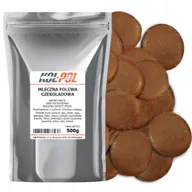 Dodatki do ciast w proszku - POLEWA CZEKOLADOWA MLECZNA 500g Do rozpuszczania Krążki do deserów Kol-Pol - miniaturka - grafika 1