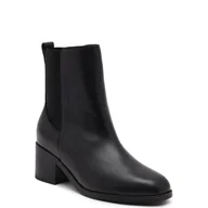 Botki damskie - Tommy Hilfiger Botki ESSENTIAL CHELSEA THERMO | z dodatkiem skóry - miniaturka - grafika 1