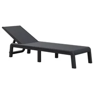Leżaki ogrodowe - Leżak ogrodowy Mallorca plastikowy grafitowy Keter - miniaturka - grafika 1