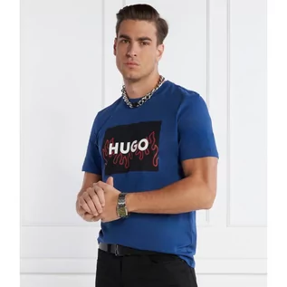 Koszulki męskie - HUGO T-shirt Dulive_U241 | Regular Fit - grafika 1