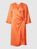 Sukienki - Sukienka kopertowa z wiskozy z dekoltem w serek model ‘FRANZISKA’ - miniaturka - grafika 1