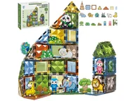 Klocki - Konstrukcyjne Klocki Magnetyczne ZWIERZĘTA 82 El. - miniaturka - grafika 1