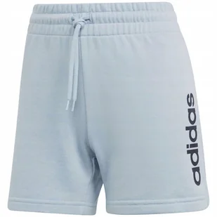 Spodenki damskie adidas Essentials Linear French Terry błękitne IL3355 M - Spodenki damskie - miniaturka - grafika 1