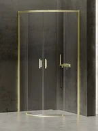 Kabiny prysznicowe - Kabina prysznicowa półokrągła 90x90 złota K-3559 Prime New Trendy Gold - miniaturka - grafika 1