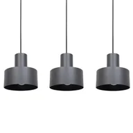 Lampy sufitowe - Loftowy żyrandol nad wyspę Rif 3 41165 do kuchni szary - miniaturka - grafika 1