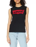 Koszulki i topy damskie - Levi's Damski sportowy tank top On Tour Red Hsmk Black Graphic, Red Hsmk Tank Black, XXS - miniaturka - grafika 1