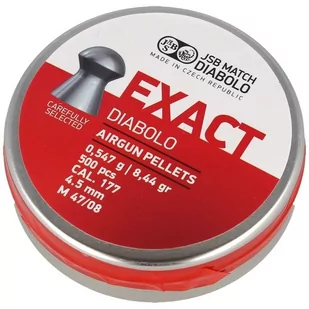 JSB - Śrut do wiatrówki Diabolo Exact - 4.51 mm - 500 szt. - 546236-500 - Amunicja do wiatrówek - miniaturka - grafika 1