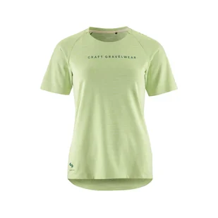 Damska Koszulka z krótkim rękawem CRAFT ADV GRAVEL SS TEE W 1913184-644200 – Zielony - Koszulki i topy damskie - miniaturka - grafika 1