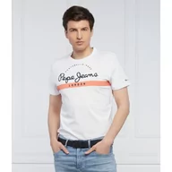 Koszulki męskie - Pepe Jeans London T-shirt Abrel | Regular Fit - miniaturka - grafika 1