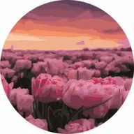 Malowanie po numerach - Twoje Hobby Malowanie po numerach okrągłe - Pole tulipanów 40 - miniaturka - grafika 1