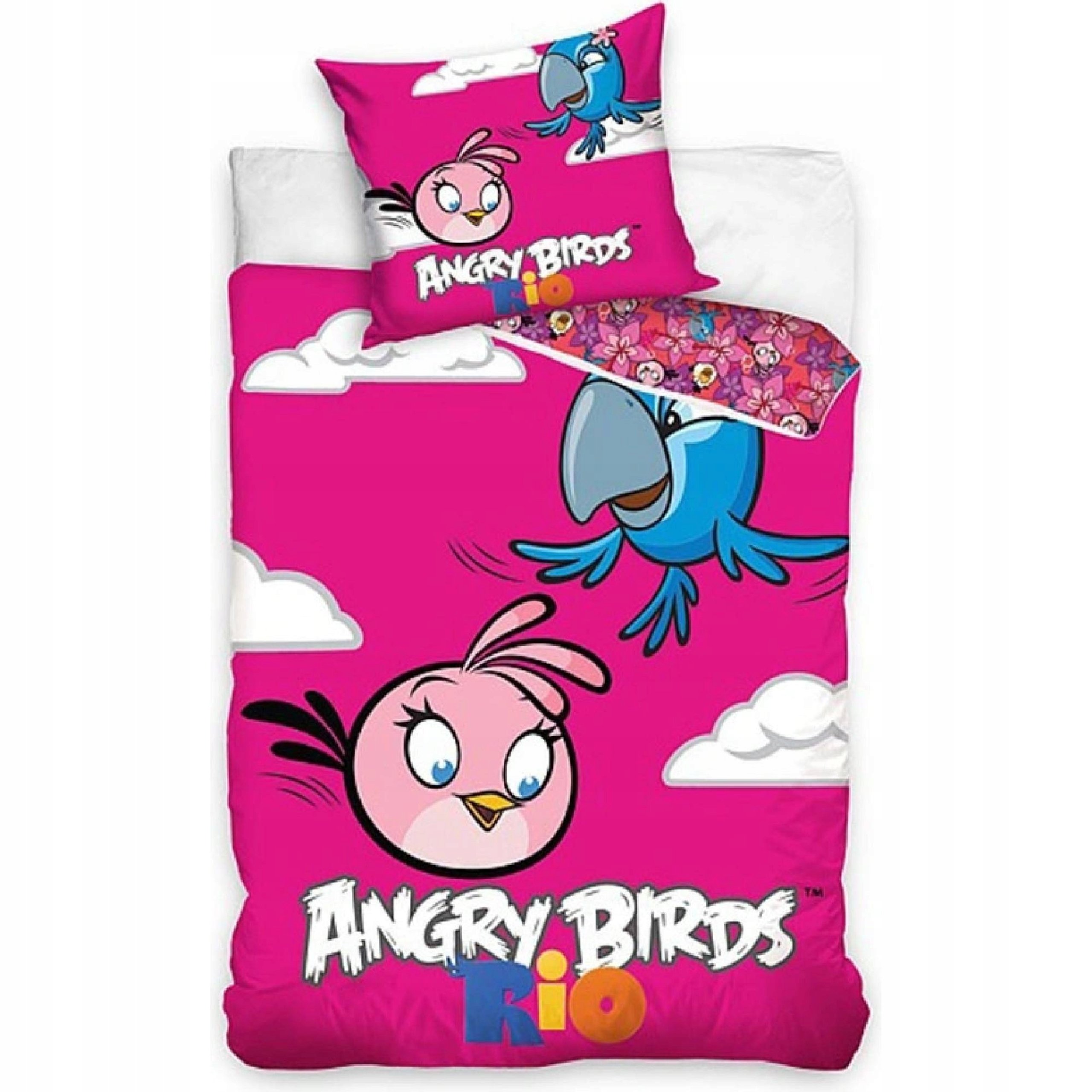Pościel Dziecięca Angry Birds 160x200 Bawełniana 100% Licencyjna