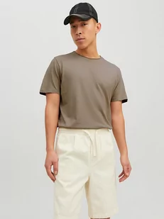 Jack & Jones Koszulka w kolorze jasnobrązowym - Koszulki męskie - miniaturka - grafika 1