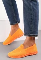 Trampki damskie - Pomarańczowe Tenisówki Pasquier - miniaturka - grafika 1