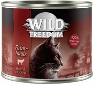 Mokra karma dla kotów - Mega zestaw Wild Freedom Adult, 24 x 200 g - Farmlands - Kurczak i wołowina Dostawa GRATIS! - miniaturka - grafika 1