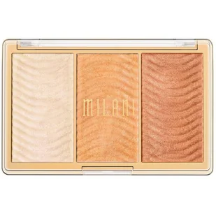 Milani Stellar Light Highlighter Palette Rose Glow - Rozświetlacze do twarzy i ciała - miniaturka - grafika 1