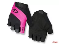 Rękawiczki rowerowe - Rękawiczki Giro Tessa Gel krótki palec czarny/różowy - miniaturka - grafika 1